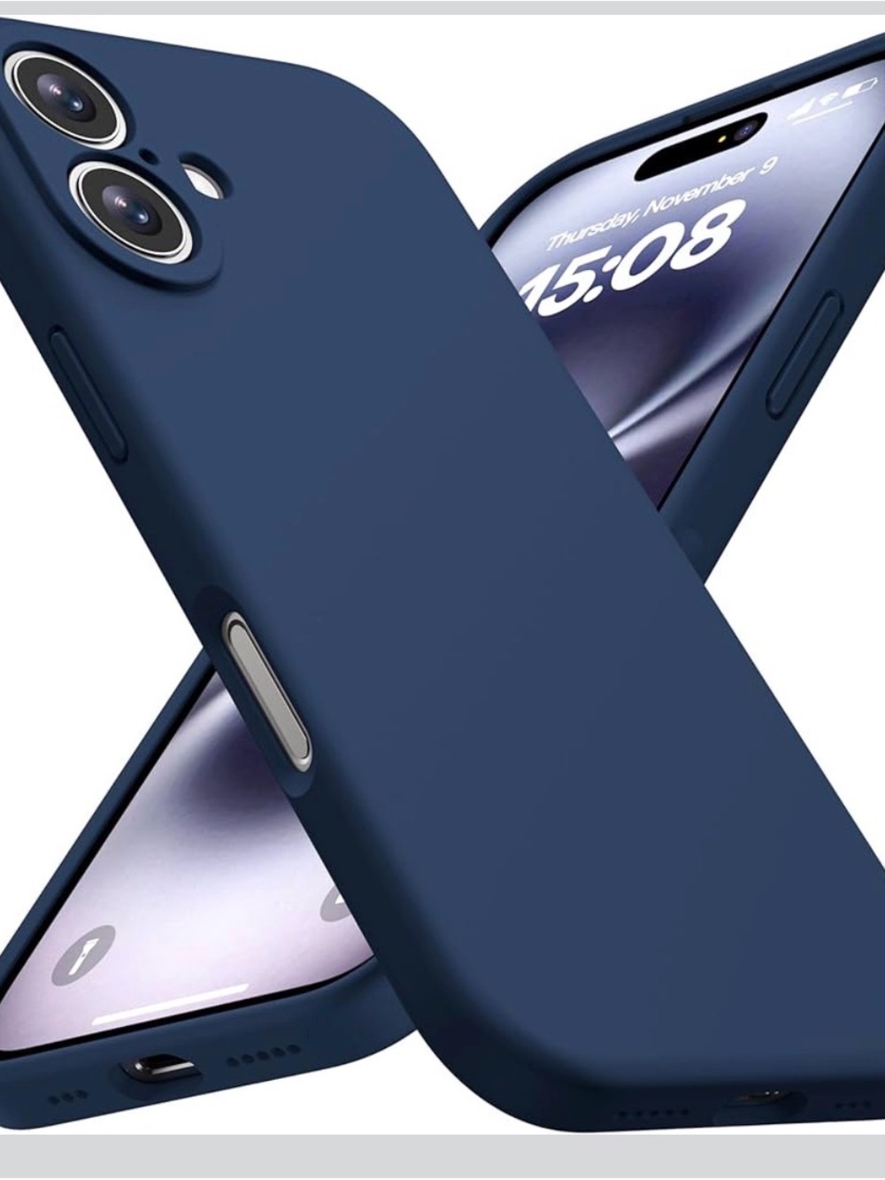 Slim Navy Blue Silicone Smartphone Case